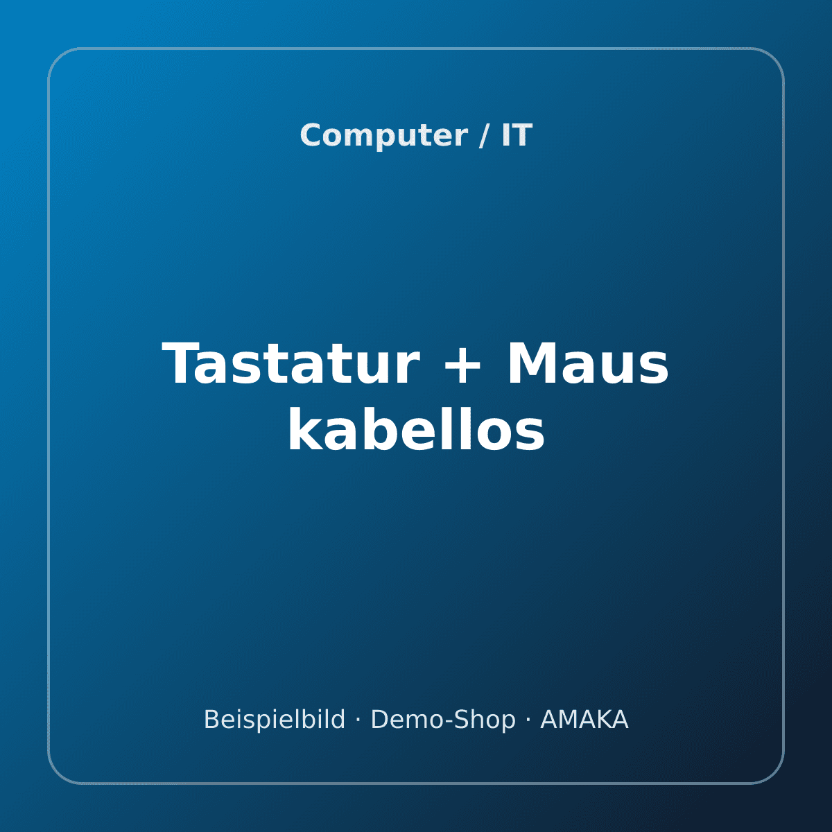 Tastatur + Maus kabellos – Bild 1
