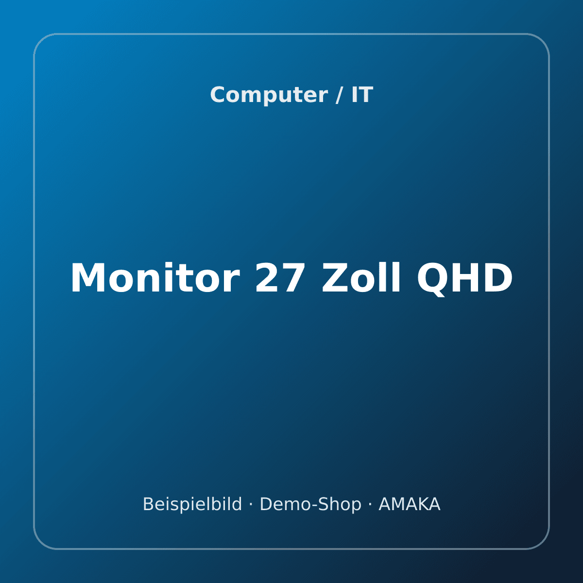 Monitor 27 Zoll QHD – Bild 1