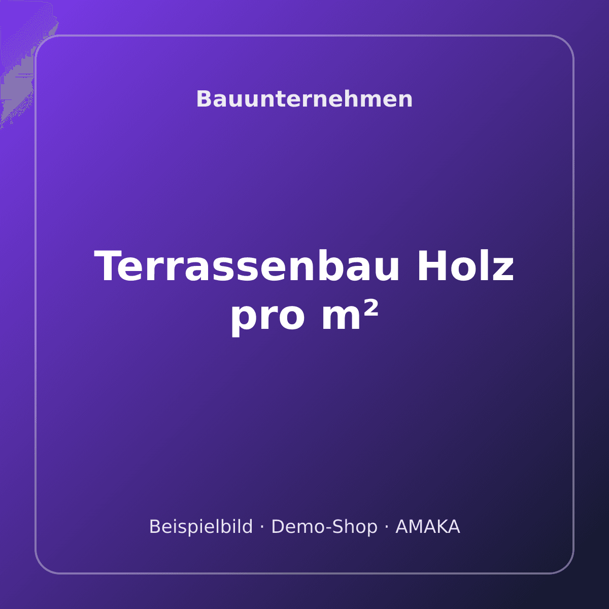 Terrassenbau Holz pro m² – Bild 1