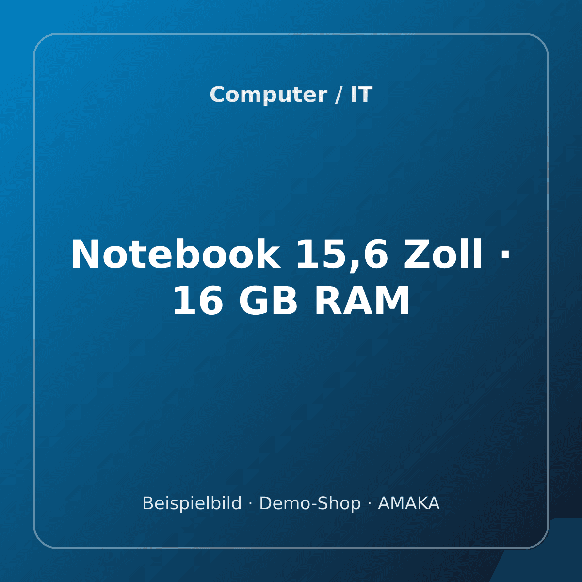 Notebook 15,6 Zoll · 16 GB RAM – Bild 1