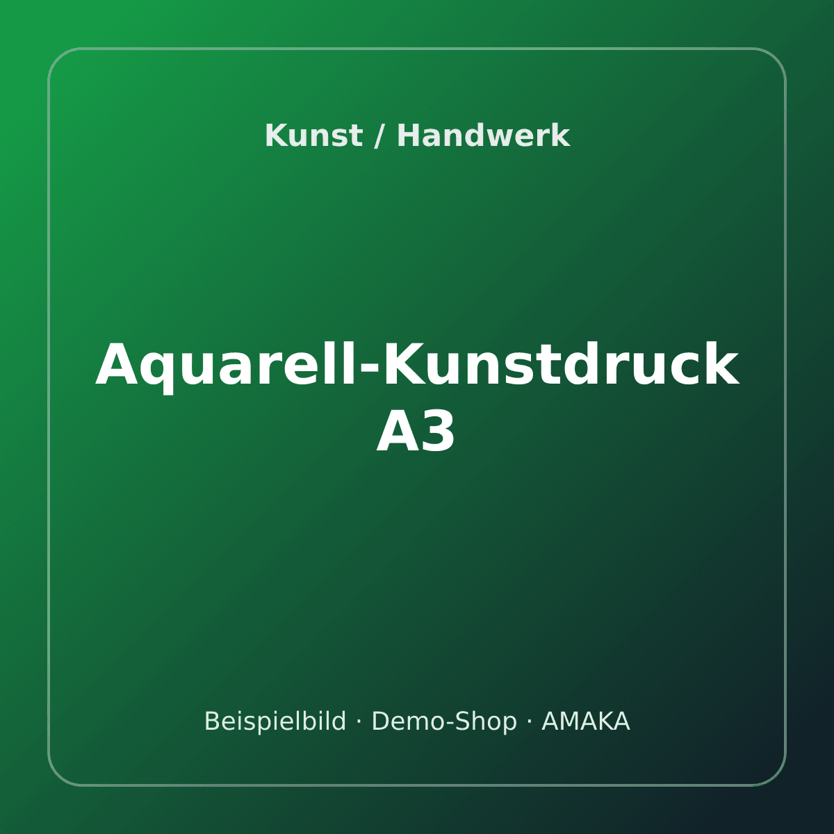 Aquarell-Kunstdruck A3 – Bild 1