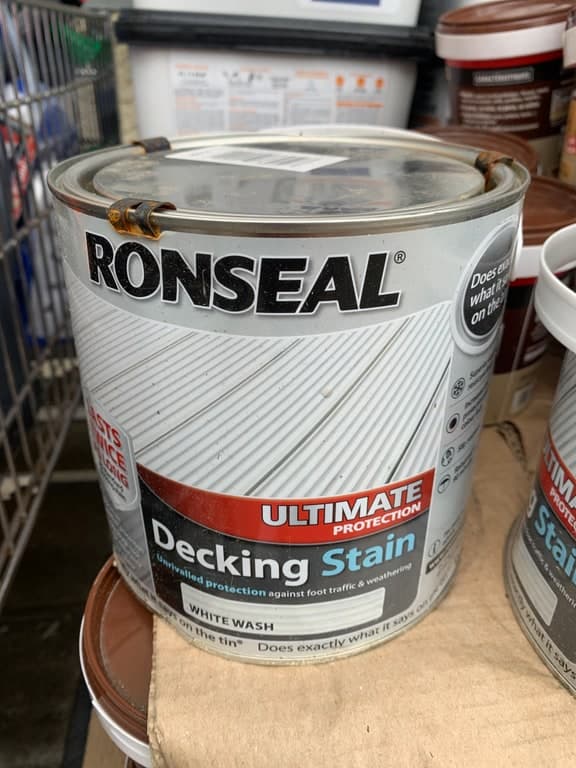 Ronseal Ultimate Protection Decking Stain White Wash Holzlasur