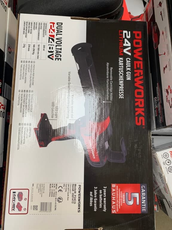 Powerworks Akku-Werkzeug Premium-Linie schwarz (Modell — bitte Vorderseite prüfen)