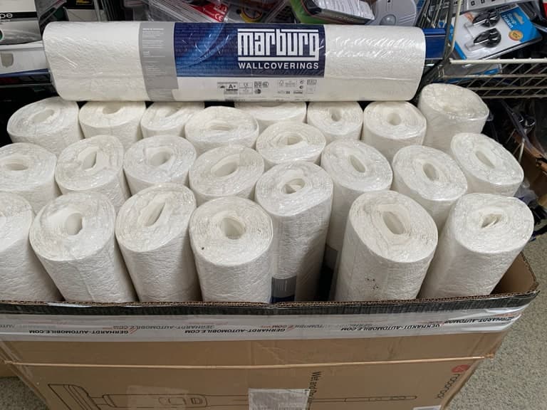Marburg Wallcoverings Vlies-Tapete weiss - Restposten Rollen