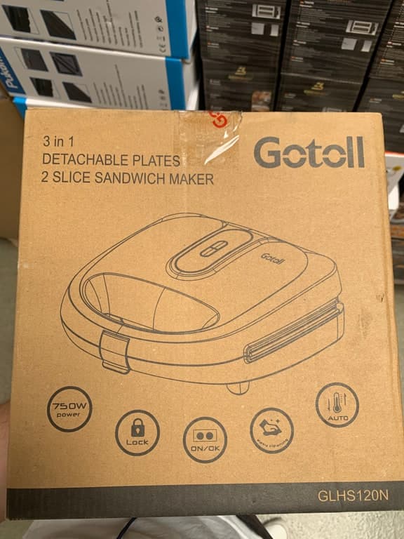 Gotoll GLHS120N 3-in-1 Sandwich Maker (Panini, Waffel, Grill) 750 W
