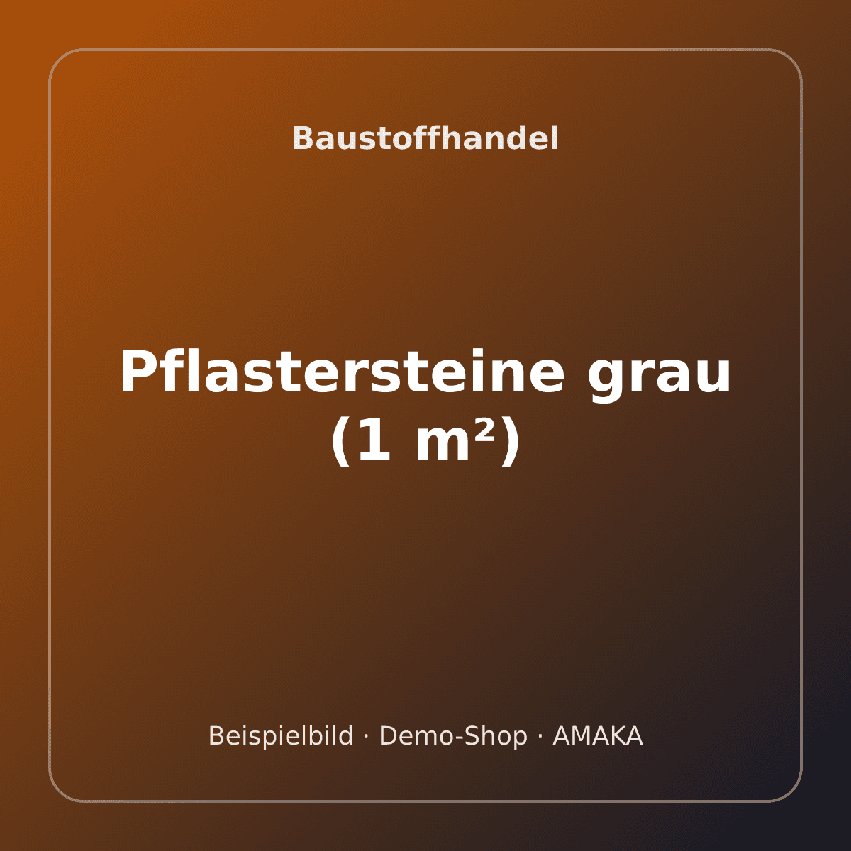 Pflastersteine grau (1 m²)