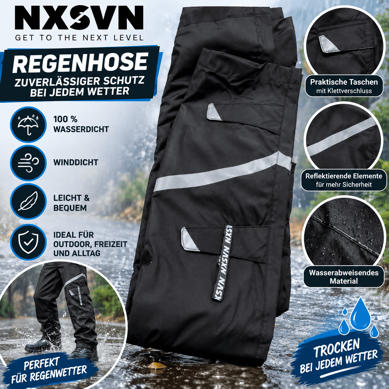Nxsvn Regen Hose