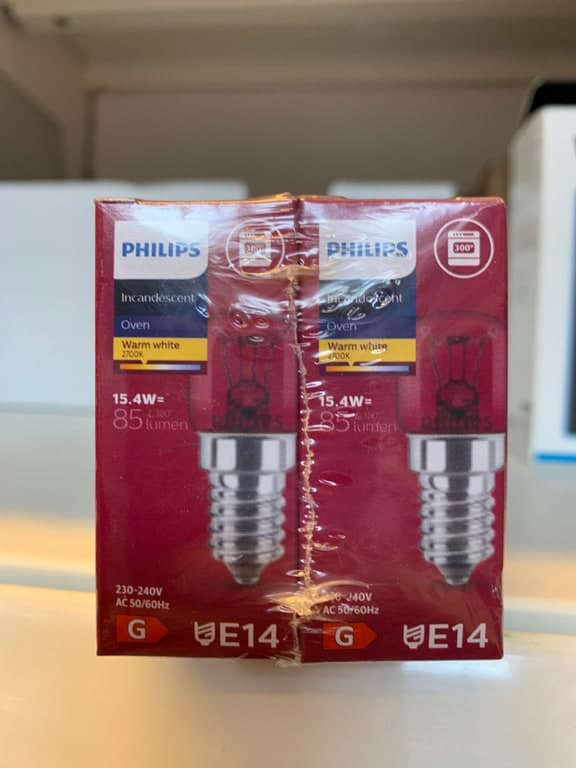 Philips Backofen-Glühlampe Incandescent E14 15.4W 2700K Warmweiß 85lm 300°C (2er-Pack)